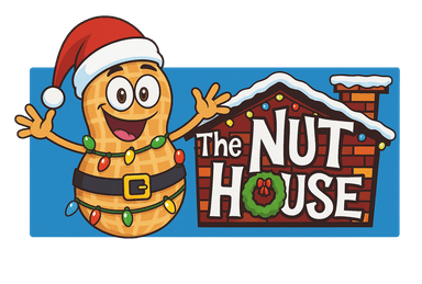 The logo for the Nut House in Gail, Texas